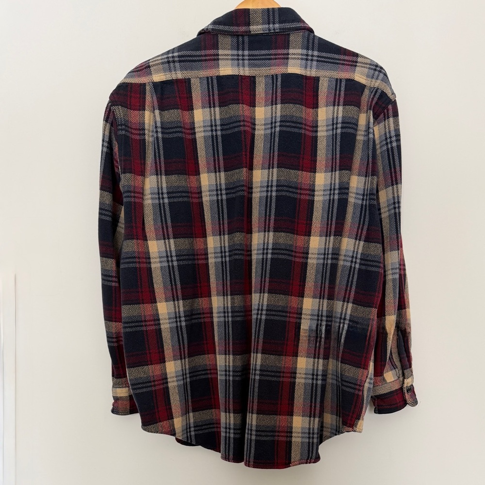 Abercrombie & Fitch Vintage Men's Heavy Weight Red Plaid Shirt - Picture 2 of 5